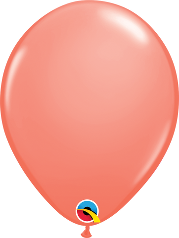 Coral Latex Balloons by Qualatex