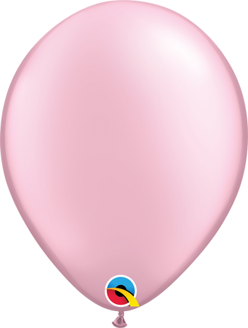 Pearl Pink Latex Balloons by Qualatex