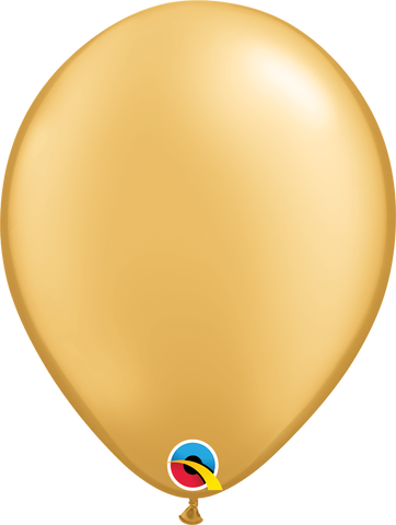 Gold Latex Balloons by Qualatex
