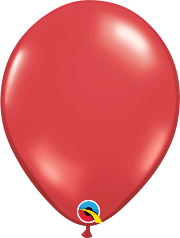  Ruby Red Latex Balloons by Qualatex