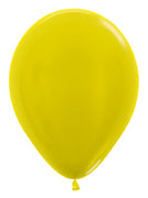 Metallic Yellow Latex Balloons by Sempertex