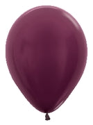 Metallic Burgundy Latex Balloons by Sempertex