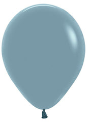Pastel Dusk Blue Latex Balloons by Sempertex