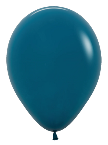 Deluxe Deep Teal Latex Balloons by Sempertex