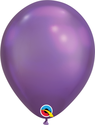 Chrome Purple Latex Balloons by Qualatex