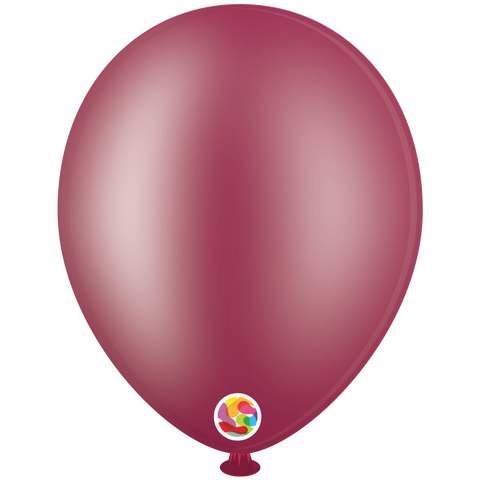 Crystal Burgundy Latex Balloons by Balloonia