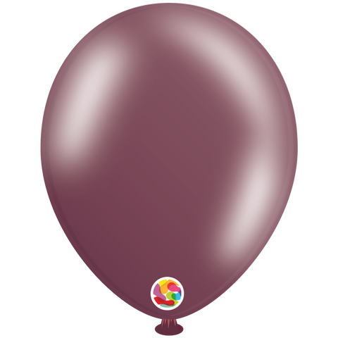 Metallic Burgundy Latex Balloons by Balloonia