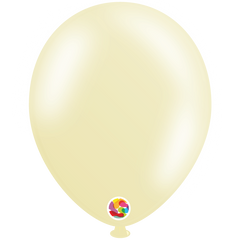 Metallic Ivory Latex Balloons by Balloonia