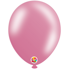 Metallic Pink Latex Balloons by Balloonia