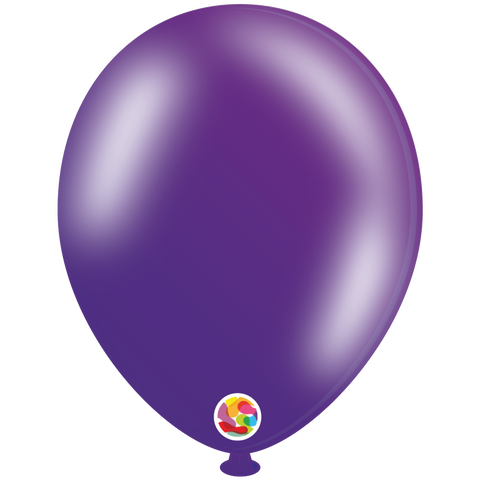 Metallic Purple Latex Balloons by Balloonia