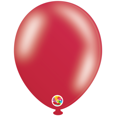 Metallic Red Latex Balloons by Balloonia