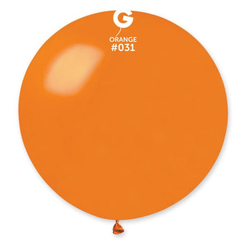 Metallic Orange Latex Balloons by Gemar
