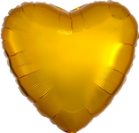 Metallic Gold Heart 18″ Foil Balloon by Anagram from Instaballoons