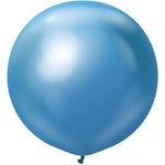Mirror Blue 36″ Latex Balloons (2 count)