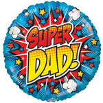 Image of  18 inch Foil Conver USA Super Dad! Gellibean Balloon from Conver USA