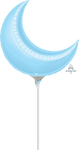 Pastel Blue Crescent 17" Balloon