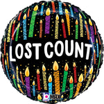Lost Count Candles 18″ Balloon