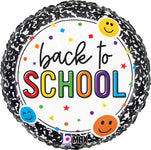 Back to School Smiley Composition 18" Balloon