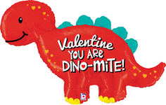 Valentine You Are Dino-mite! 45" Balloon