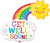 Get Well Soon! Happy Rainbow 30" Balloon