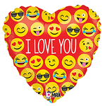 Emoji Love 18" Balloon