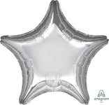 Metallic Silver Star 28" Balloon