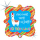 Llama Birthday Holographic 18" Balloon