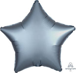 Steel Blue Satin Luxe Star 19″ Balloon