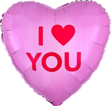 I Heart You Candy Heart 17" Balloon