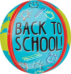 Back To School Globe Orbz 16" Balloon