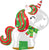 Christmas Unicorn 21" Balloon