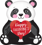 Happy Valentine's Day Panda 16" Balloon