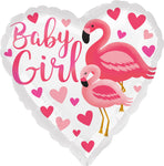 Flamingo Baby Girl 17" Balloon