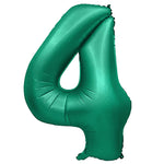 Number 4 - Metal Balloons - Green 32″ Balloon
