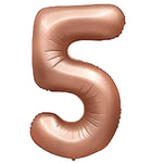 Number 5 - Metal Balloons - Rose Gold 32″ Balloon