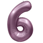Number 6 - Metal Balloons - Purple Lilac 32″ Balloon