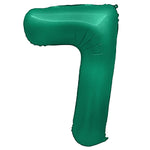 Number 7 - Metal Balloons - Green 32″ Balloon