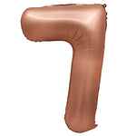 Number 7 - Metal Balloons - Rose Gold 32″ Balloon