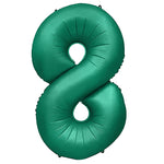 Number 8 - Metal Balloons - Green 32″ Balloon