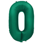 Number 0 - Metal Balloons - Green 32″ Balloon