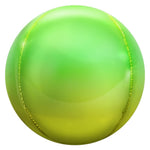 3D Sphere - Metallic Ombré Yellow & Green 14″ Balloon