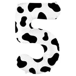 Number 5 - Cow Print 36″ Balloon