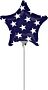 Two-Sided Stars and Stripes 9" Air-fill Balloon (requires heat sealing)