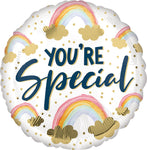 You're Special Rainbows & Gold Clouds 17" Balloon