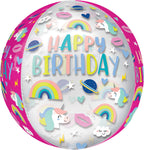 Birthday Trendy Icons Orbz 16" Balloon