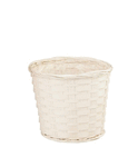7" Bamboo Pot Cover - White