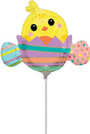Chicky in Striped Egg 14" Balloon