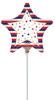 Patriotic Stars & Stripes 9" Air-fill Balloon (requires heat sealing)