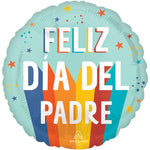 Playful Stripes Feliz Día Del Padre 18″ Balloon