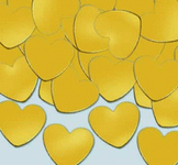 1oz Confetti Hearts - Gold